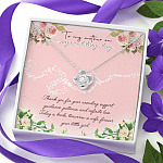 To My Mother On My Wedding Day Love Knot Necklace - Wedding Mother Of The Bride Gifts From Daughter