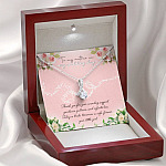 To My Mother On My Wedding Day Alluring Beauty Necklace - Wedding Mother Of The Bride Gifts From Daughter