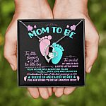 Mom To Be Ten Little Fingers And Ten Little Toes New Mom Forever Love Heart Pendant Necklace