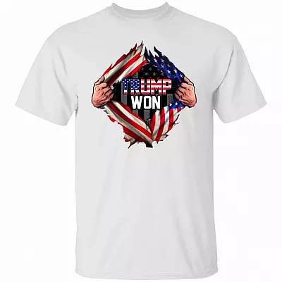 trump won shirt, White, Unisex T-Shirt
