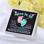 Mom To Be Ten Little Fingers And Ten Little Toes New Mom Love Knot Pendant Necklace Mom To Be Ten Little Fingers And Ten Little Toes New Mom Love Knot Pendant Necklace