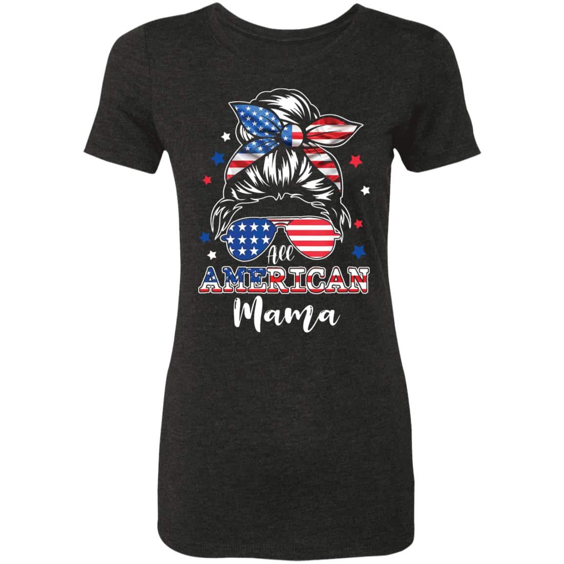 All American Mama Ladies T-Shirt, Vintage Black, Premium Ladies T-Shirt All American Mama Ladies T-Shirt, Vintage Black, Premium Ladies T-Shirt