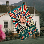 5KT. Suck it, England 1776 copy House Flag Mockup 4