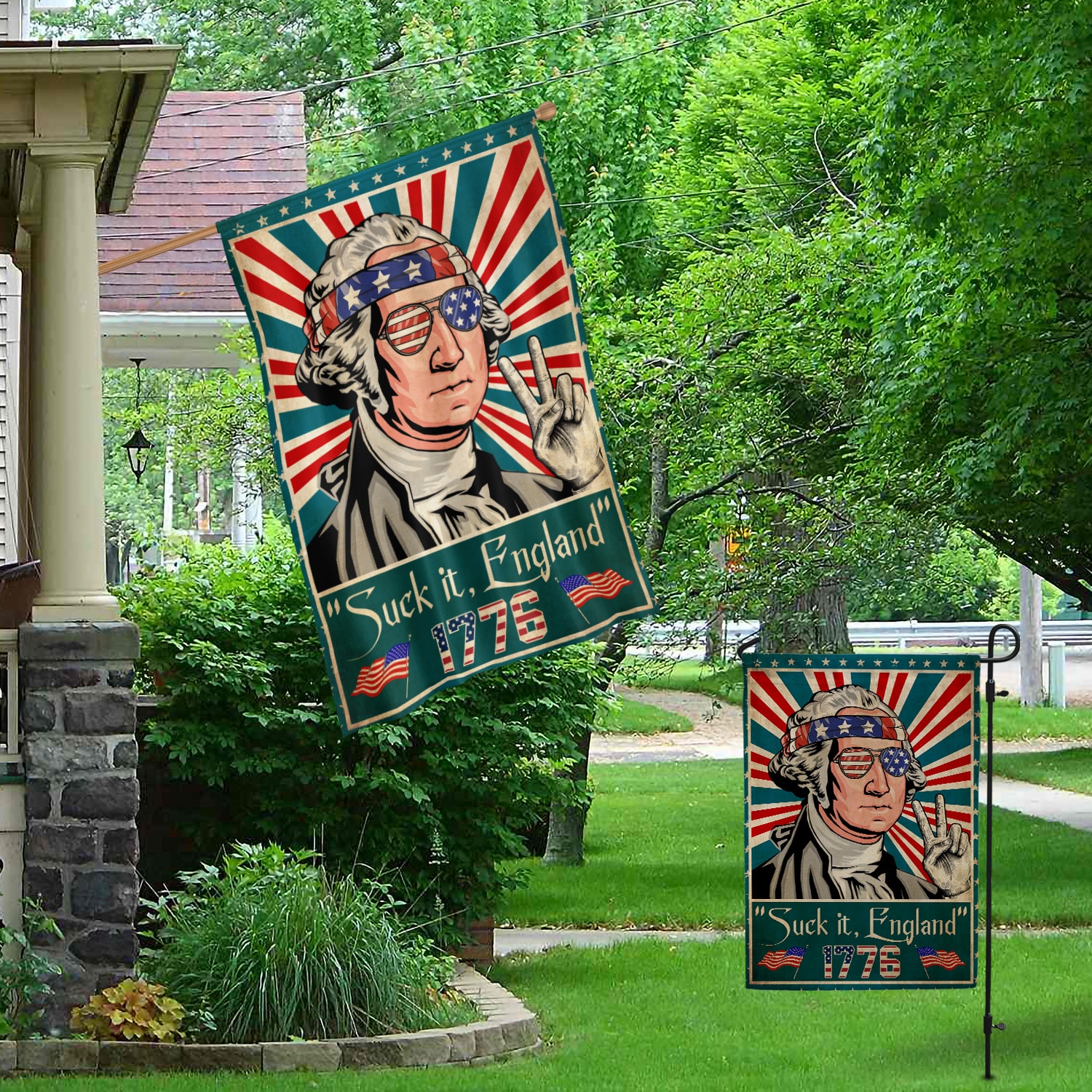 5KT. Suck it, England 1776 copy Garden & House Mockup 1