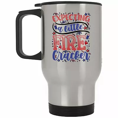 14 oz. Silver Travel Mug