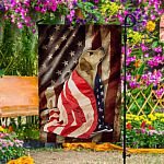 3LV. Dog and Flag 4th July-2 Garden Flag Mockup 4