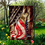 3LV. Dog and Flag 4th July-2 Garden Flag Mockup 5