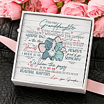 To My Granddaughter If They Whisper To You Elephant Alluring Beauty Necklace Granddaughter Gifts From Grandma