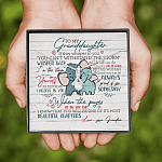 To My Granddaughter If They Whisper To You Elephant Alluring Beauty Necklace Granddaughter Gifts From Grandma