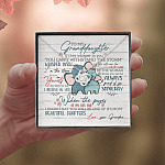 To My Granddaughter If They Whisper To You Elephant Love Knot Necklace - Granddaughter Gifts From Grandma
