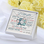 To My Granddaughter If They Whisper To You Elephant Love Knot Necklace - Granddaughter Gifts From Grandma