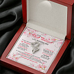 To My Best Friend On Her Wedding Day Double Hearts Necklace - Friend To Bride Necklace Wedding Gift For Bride