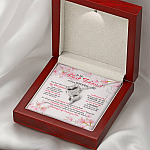 To My Best Friend On Her Wedding Day Double Hearts Necklace - Friend To Bride Necklace Wedding Gift For Bride