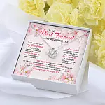 To My Best Friend On Her Wedding Day Love Knot Necklace - Friend To Bride Necklace - Wedding Gifts For Bride