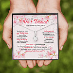To My Best Friend On Her Wedding Day Friend To Bride Alluring Beauty Necklace - Wedding Gift For Bride