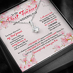 To My Best Friend On Her Wedding Day Friend To Bride Alluring Beauty Necklace - Wedding Gift For Bride