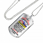 To My Camping Partner I Love You To The Mountains and Back Dog Tag Pendant Necklace - Gift For Camping Partner