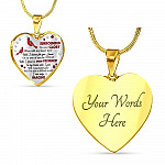 Cardinal Surrounded By Your Glory What Will My Heart Feel Will I Dance For You Jesus Heart Pendant Necklace