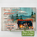 Personalized Photo the Day I Met You I Have Found the One My Soul Love Wrapped Framed Canvas Print-Unframed Poster