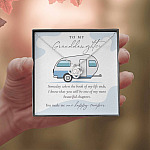 Camping to My Granddaughter Someday When the Book of My Life Ends Love Knot Pendant Necklace