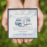 Camping to My Granddaughter Someday When the Book of My Life Ends Alluring Pendant Necklace