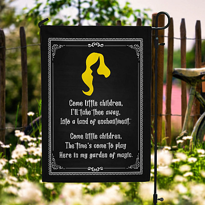 Come Little Children I'll Take Thee Away Hocus Pocus Garden Flag -  Outdoor Decorative Flag - Halloween Flag