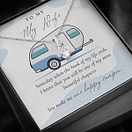 Camping to My Wife Someday When the Book of My Life Ends Alluring Pendant Necklace