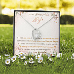 To My Smokin' Hot Wife If I Had One Wish It Would Be To Turn Back The Clock Forever Love Heart Pendant Necklace