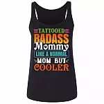 Tattooed Badass Mommy Tank, Black, Ladies Tank Top