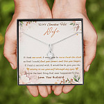 To My Smokin' Hot Wife If I Had One Wish It Would Be To Turn Back The Clock Alluring Beauty Necklace