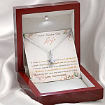 To My Smokin' Hot Wife If I Had One Wish It Would Be To Turn Back The Clock Alluring Beauty Necklace