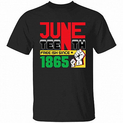 juneteeth, Black, Unisex T-Shirt