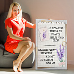 If Speaking Kindly to Plants Helps Them Grow Imagine Speaking Kindly to Humans Can Do Framed Canvas - Unframed Poster