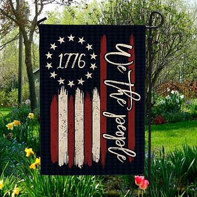 We the People 1776 American Constitution Flag - Outdoor Garden Flag - House Flag - Wall Flag