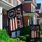 2. We The People America Old Flag (4) Garden & House Mockup 2
