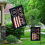2. We The People America Old Flag (4) Garden & House Mockup 1