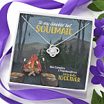 To My Smokin' Hot Soulmate Like Campfire And Marshmallows We're Better Together Camping Love Knot Necklace