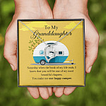 To My Granddaughter I Know You Make Me One Happy Camper Forever Love Necklace