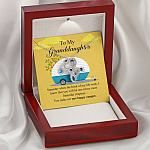 To My Granddaughter I Know You Make Me One Happy Camper Double Hearts Necklace To My Granddaughter I Know You Make Me One Happy Camper Double Hearts Necklace