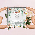 To My Badass Daughter When It's Too Hard To Look Back Love Knot Necklace - Daughter Gifts From Mom To My Badass Daughter When It's Too Hard To Look Back Love Knot Necklace - Daughter Gifts From Mom