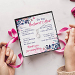 To My Husband's Mom Thank You For Everything Alluring Beauty Pendant Necklace- Jewelry Gift For Mother In Law