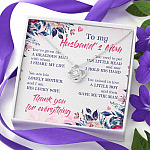 To My Husband's Mom Thank You For Everything Love Knot Necklace - Jewelry Gift For Mother In Law To My Husband's Mom Thank You For Everything Love Knot Necklace - Jewelry Gift For Mother In Law