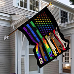 3VT. Be Kind LGBT Flag (6) House Flag Mockup 6