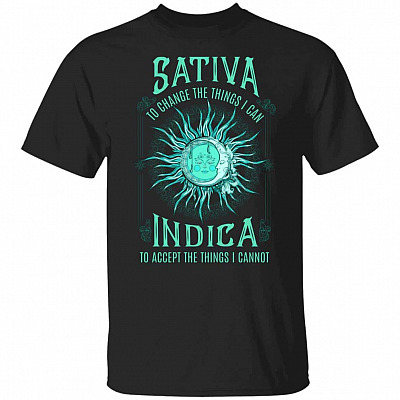 sativa, Black, Unisex T-Shirt