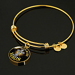 Cross I Don't Believe in Luck I Believe in Jesus Christian Circle Pendant Necklace