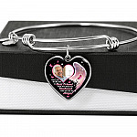 Personalized Photo First You Were My Best Friend Now You Are My Angel Heart Pendant Necklace - Memorial Customized Necklace