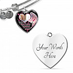 Personalized Photo First You Were My Best Friend Now You Are My Angel Heart Pendant Necklace - Memorial Customized Necklace