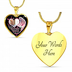 Personalized Photo First You Were My Best Friend Now You Are My Angel Heart Pendant Necklace - Memorial Customized Necklace
