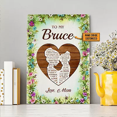 Personalized From Mom To My Daughter Never Forget That It Doesn't Matter Framed Canvas - Unframed Poster