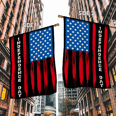 Independence Day American Outdoor Garden Flag - House Flag - Wall Flag